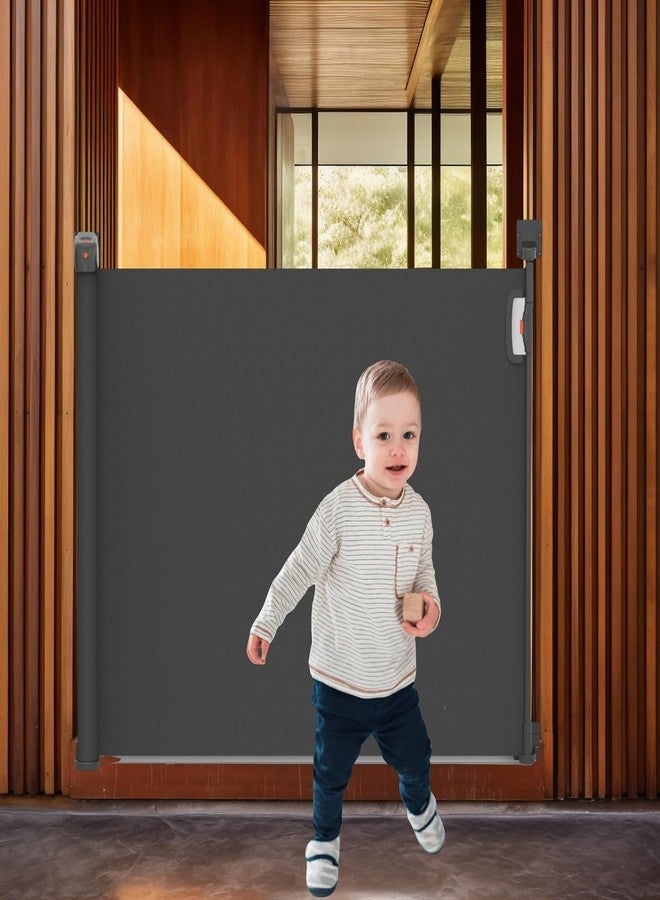 HEVASNEK Extra-Wide Baby Safety Gate for Toddlers & Pets - Heavy-Duty Metal, Adjustable Width, Carpenter Installation Required Childproof Stair, Doorway & Kitchen Barrier, Black - Image 2